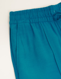 Satin Back Crepe Wide Leg Trousers