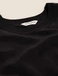 Pure Silk Relaxed Short Sleeve Top