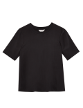 Pure Silk Relaxed Short Sleeve Top