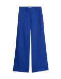 Pure Irish Linen Wide Leg Trousers