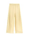 Cupro Rich Wide Leg Trousers