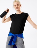 Feature Back Short Sleeve Top