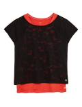 Scoop Neck Double Layer T-Shirt