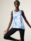 Scoop Neck Relaxed Sleeveless Yoga Top