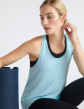 Relaxed Pleat Back Yoga Vest