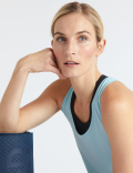 Relaxed Pleat Back Yoga Vest