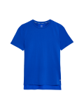 Scoop Neck Mesh Back T-Shirt
