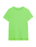 Scoop Neck Mesh Back T-Shirt