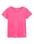 Lightweight Scoop Neck Relaxed T-Shirt