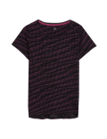 Lightweight Printed Scoop Neck T-Shirt