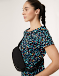 Lightweight Printed Scoop Neck T-Shirt