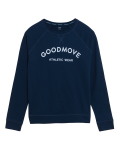 Pure Cotton Slogan Crew Neck Sweatshirt