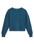 Crew Neck Long Sleeve Cropped Sweatshirt