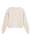 Crew Neck Long Sleeve Cropped Sweatshirt