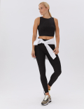 Printed Scoop Neck Cropped Vest Top
