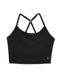 Scoop Neck Cross Back Strappy Crop Top