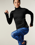 Thermal Funnel Neck Running Top