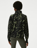Borg Printed Fleece Cropped Jacket