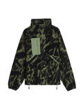 Borg Printed Fleece Cropped Jacket