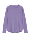 Scoop Neck Open Back Relaxed Yoga Top