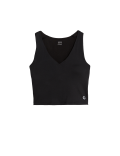 V-Neck Padded Yoga Crop Top