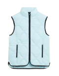 Quilted Zip Up Funnel Neck Puffer Gilet