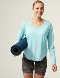Scoop Neck Cross Back Yoga Top