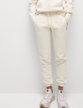 Cotton Rich RelaxedHigh Waisted Joggers