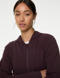 Cotton Rich Relaxed Zip Up Hoodie