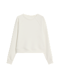 Round Neck Relaxed Yoga Crop Sweatshirt