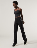 Cotton Rich Side Stripe Straight Leg Joggers