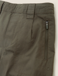 Pure Cotton Utility Cuffed Walking Trousers