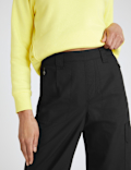Pure Cotton Utility Cuffed Walking Trousers