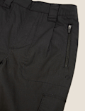 Pure Cotton Utility Cuffed Walking Trousers