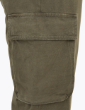 Cotton Cargo Straight Leg Joggers