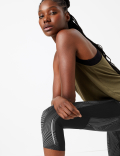 Go Train Mesh Cropped Gym Leggings