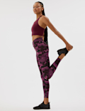 Go Balance Printed Wrap Waist Yoga Leggings