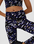 Go Balance Printed Wrap Waist Yoga Leggings