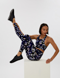 Go Balance Printed Wrap Waist Yoga Leggings