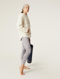 Go Balance Printed Wrap Waist Yoga Leggings