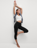 Go Balance Wrap Waist Cropped Yoga Leggings