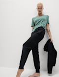 Modal Rich Rib Round Neck Boxy T-Shirt