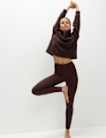 Rib Half Zip Yoga Sweatshirt