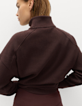 Rib Half Zip Yoga Sweatshirt