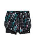 Woven Printed Layered Running Shorts