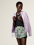 Woven Printed Layered Running Shorts