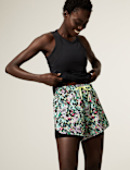 Woven Printed Layered Running Shorts