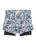 Woven Printed Layered Running Shorts