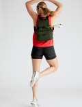Woven Layered High Waisted Running Shorts