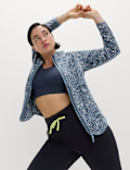 Thermal Zip Up Printed Fleece Jacket